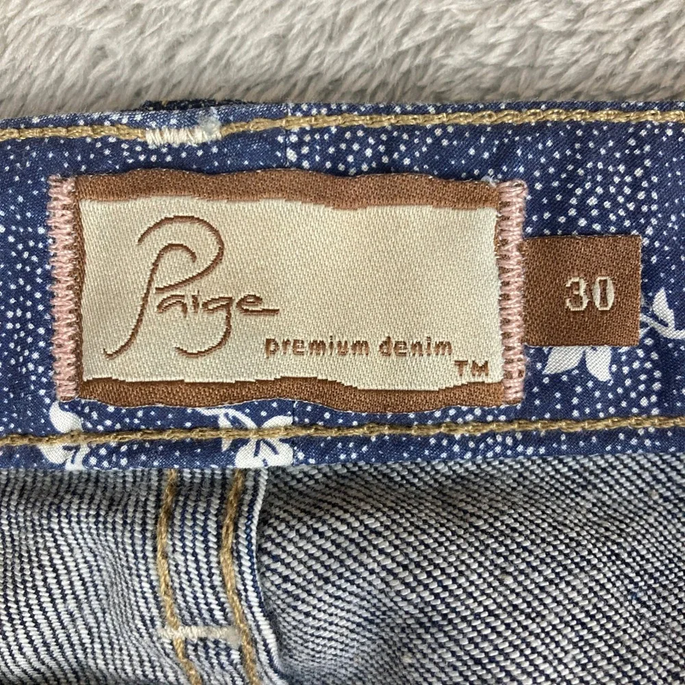 Paige Premium Jeans Women's Size 30 Cloverdale Bootcut Dark Wash Flap‎ Pockets